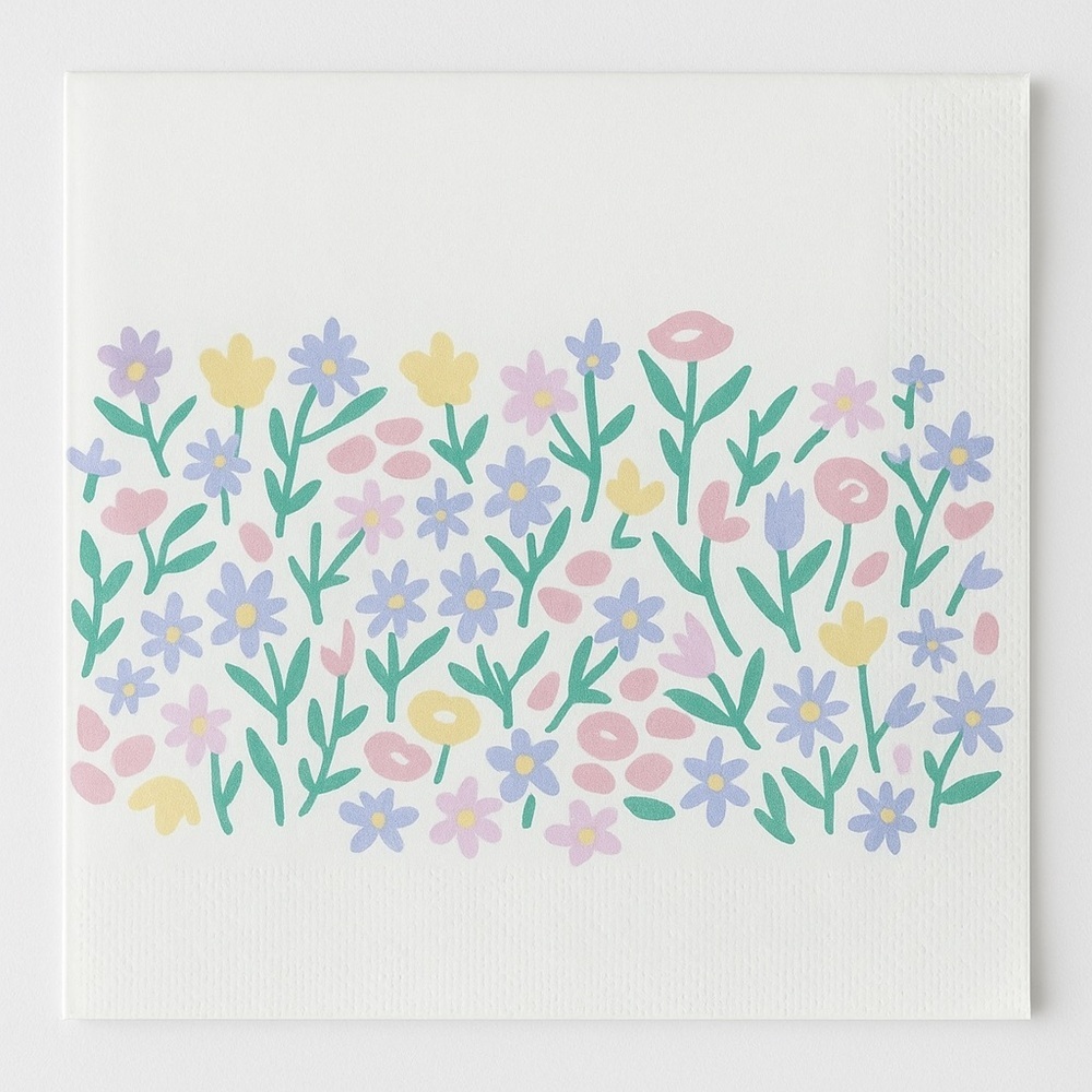 Spritz 30ct Spring Floral Lunch Napkins